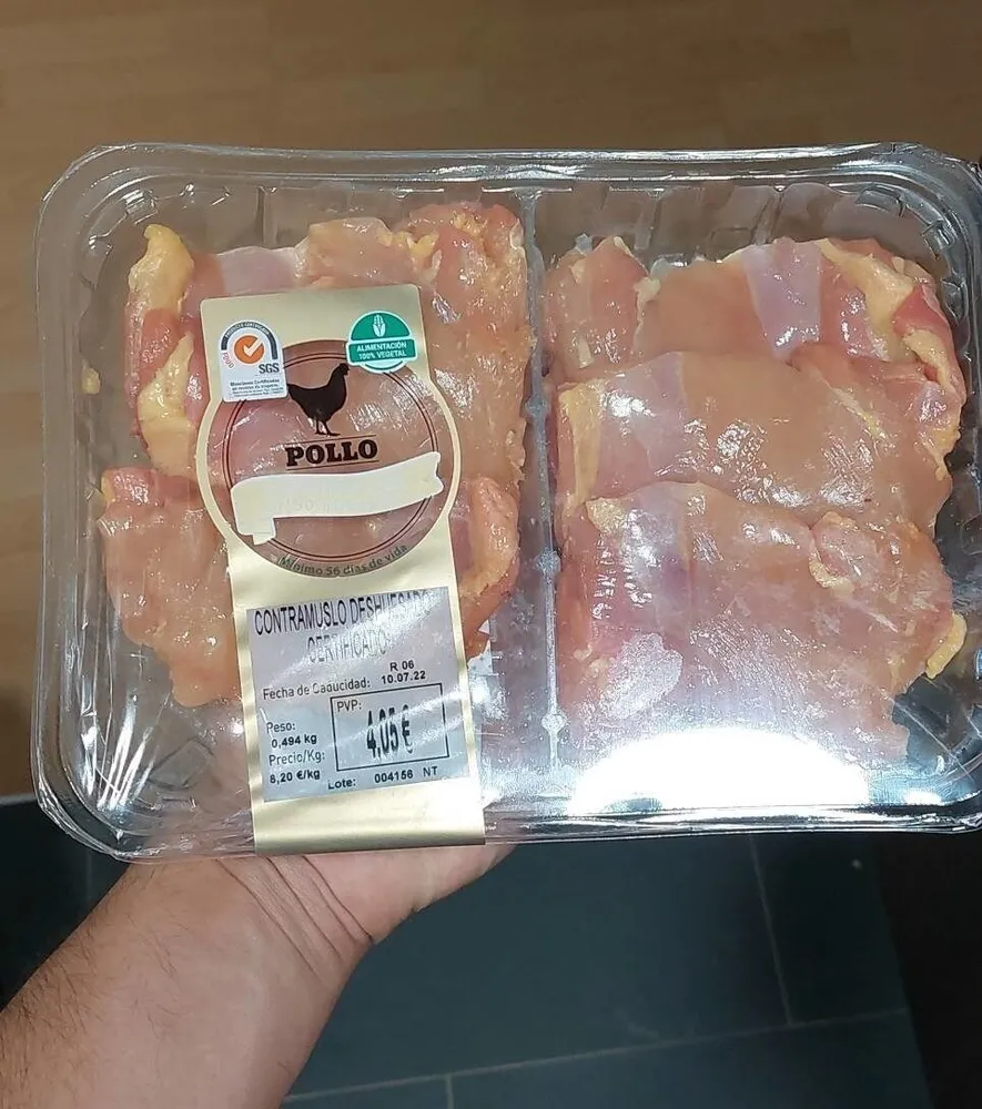 Contramuslo deshuesado certificado