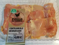 Contramuslo deshuesado de pollo de campo