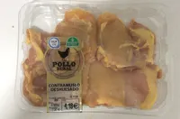 Contramuslo deshuesado de pollo rural