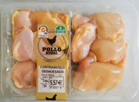 Contramuslo deshuesado de pollo rural