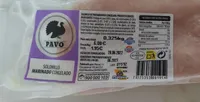 Pavo Solomillo marinado congelado