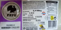 Solomillo marinado congelado