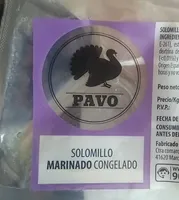 Solomillo marinado congelado pavo