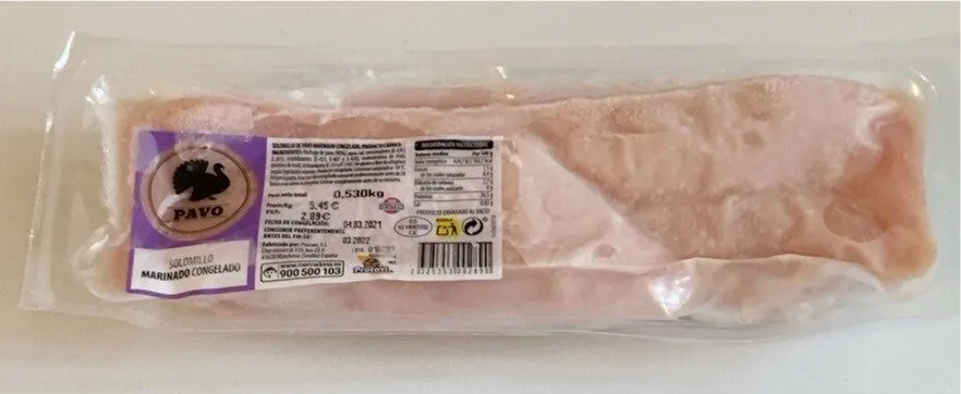 Solomillo marinado congelado