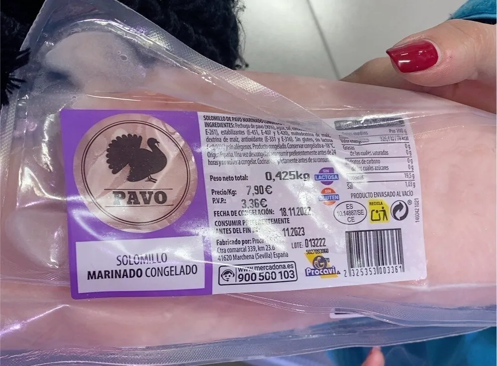 Solomillo marinado pavo
