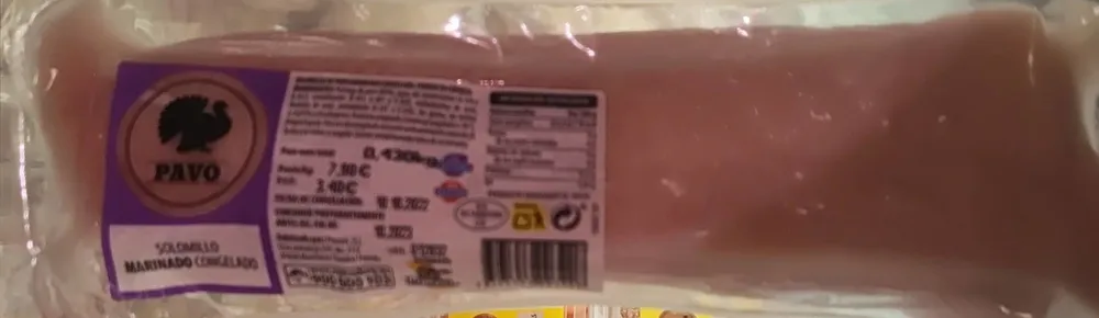 Solomillo marinado congelado