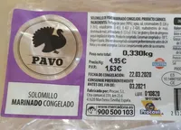 Solomillo Marinado Congelado