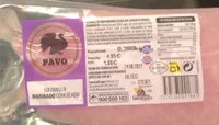 Solomillode pavo marinado congelado