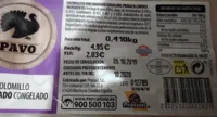 Solomillo marinado congelado