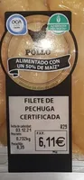 Filete de pechuga de pollo 56 días de vida