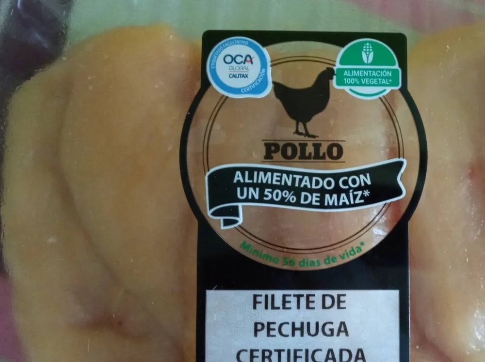 Filete de pechuga de pollo certificada vall companys
