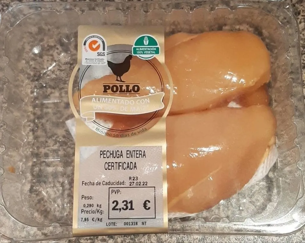 Pechuga Entera Certificada