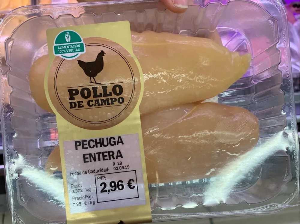 Pollo de campo pechuga entera