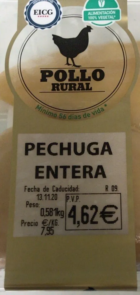 filete de pechuga de pollo