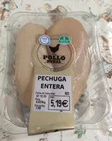 Pechuga entera de pollo rural