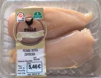 Pechugas enteras de pollo