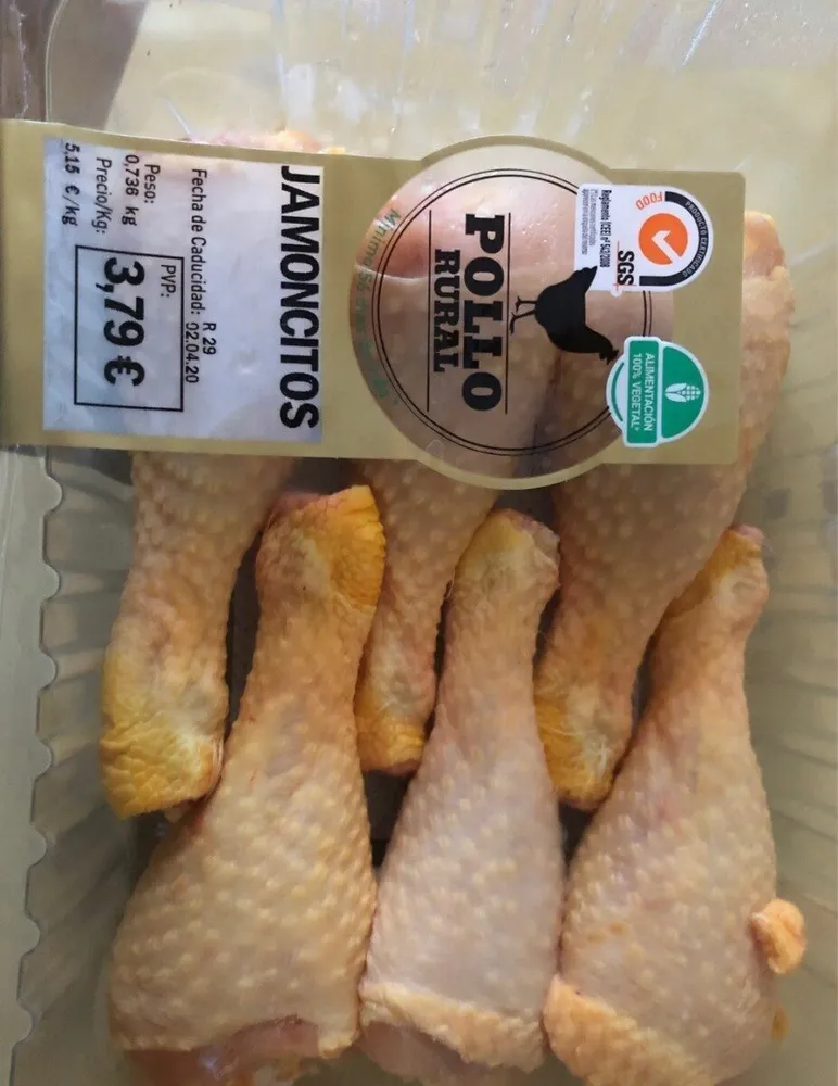 Pollo rural Jamoncitos