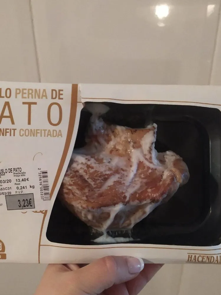 Muslo de pato en confit