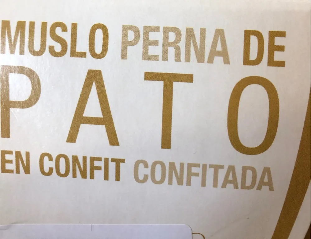 Confit pato