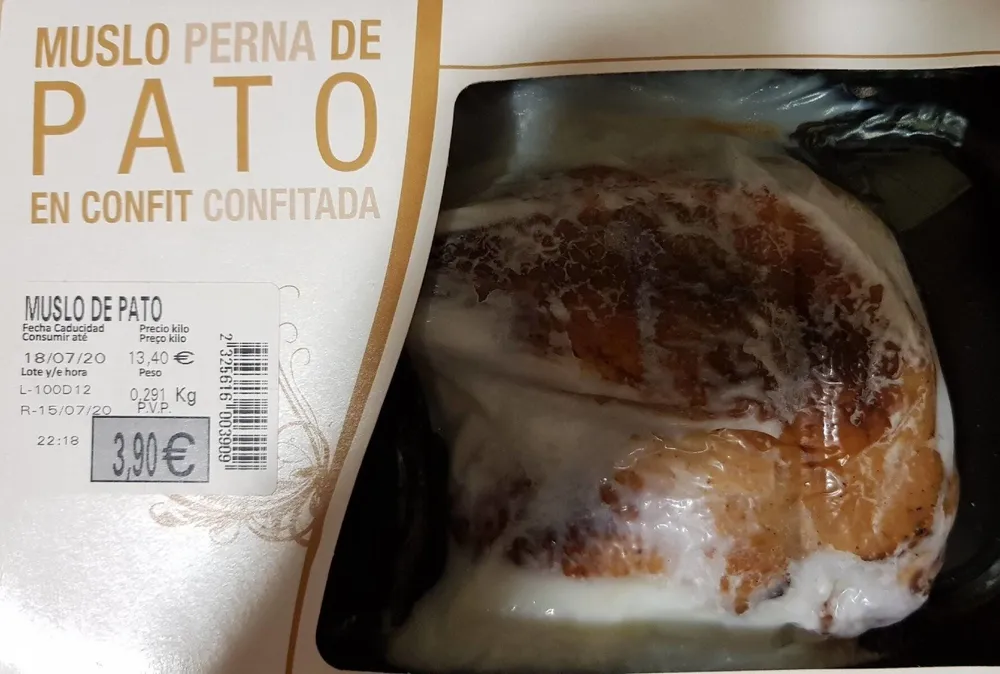 Muslo de pato en confit