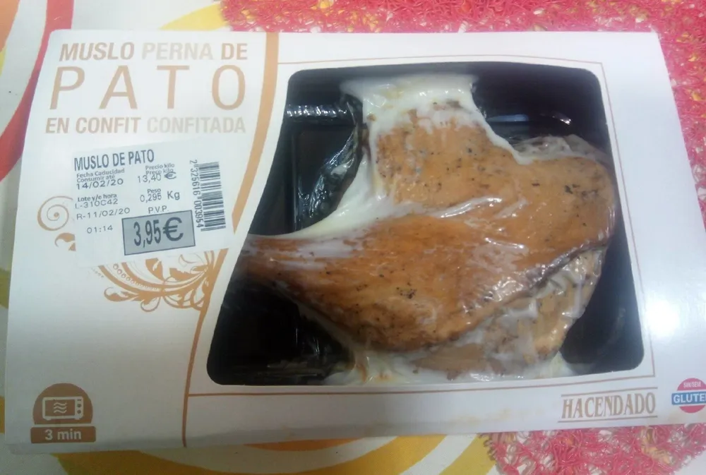 Muslo de pato en confit