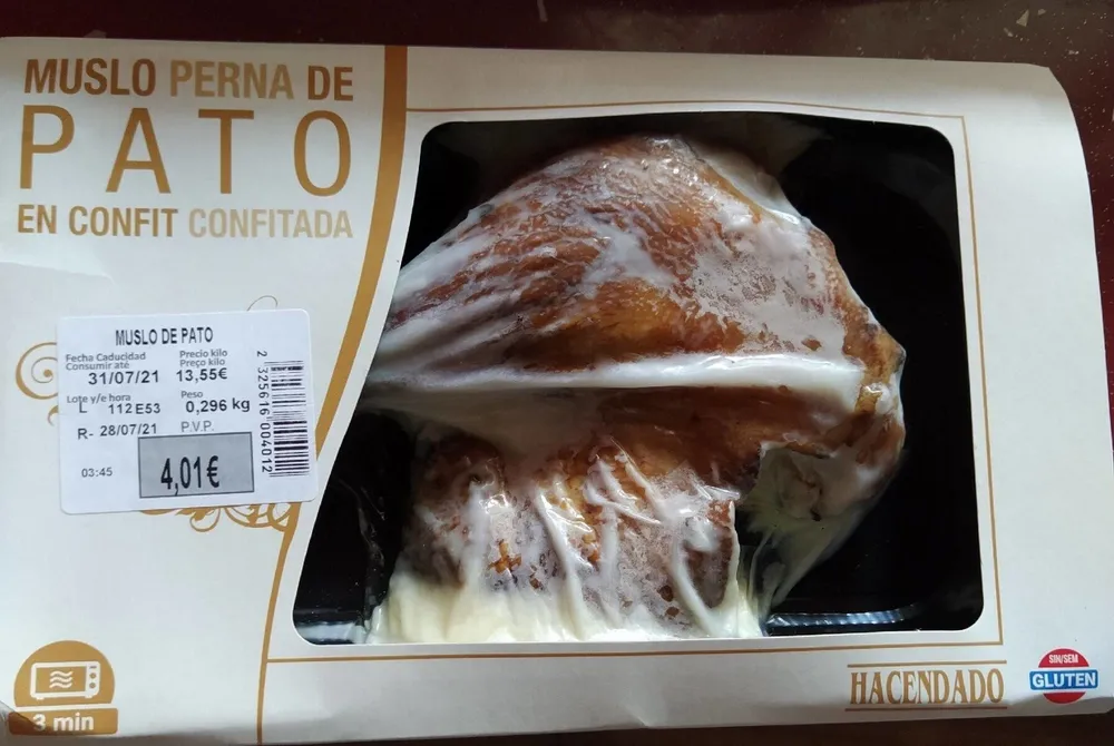 Muslo de Pato en confit
