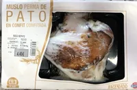 Muslo de pato confitado