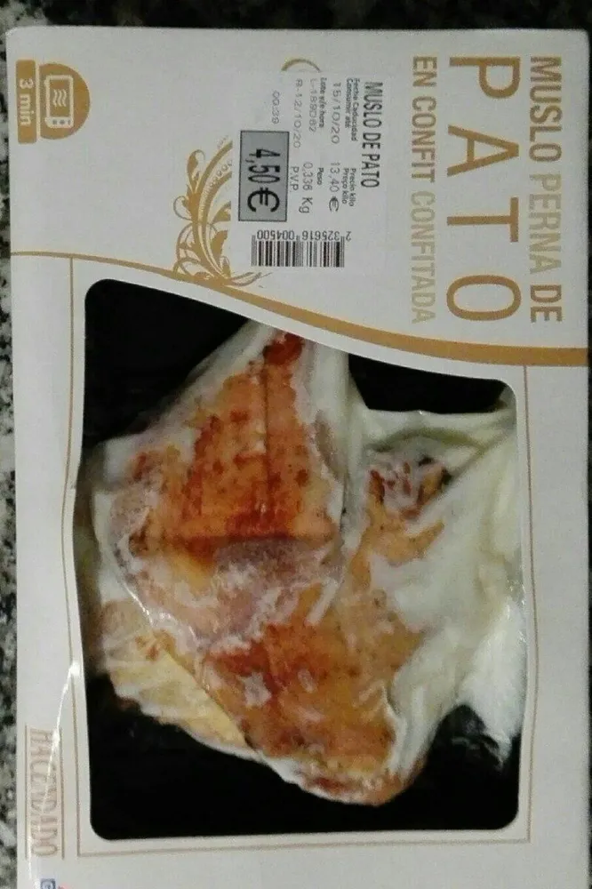 Muslo pato en confit