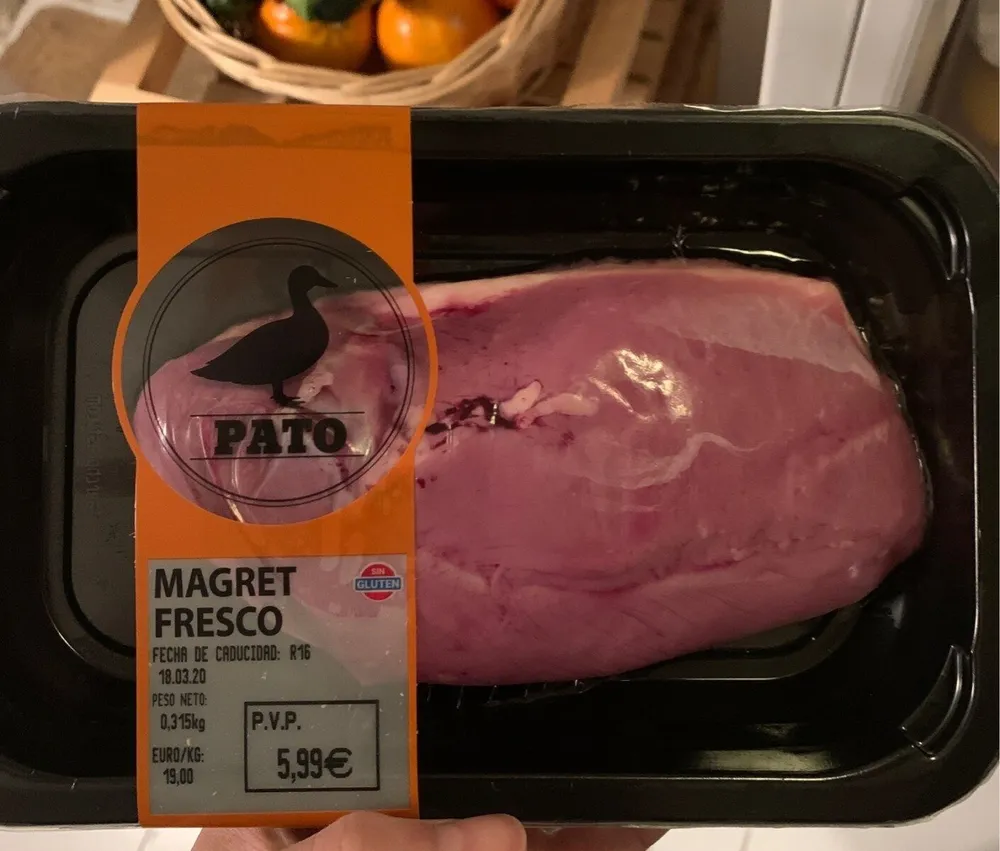 Pato magret fresco
