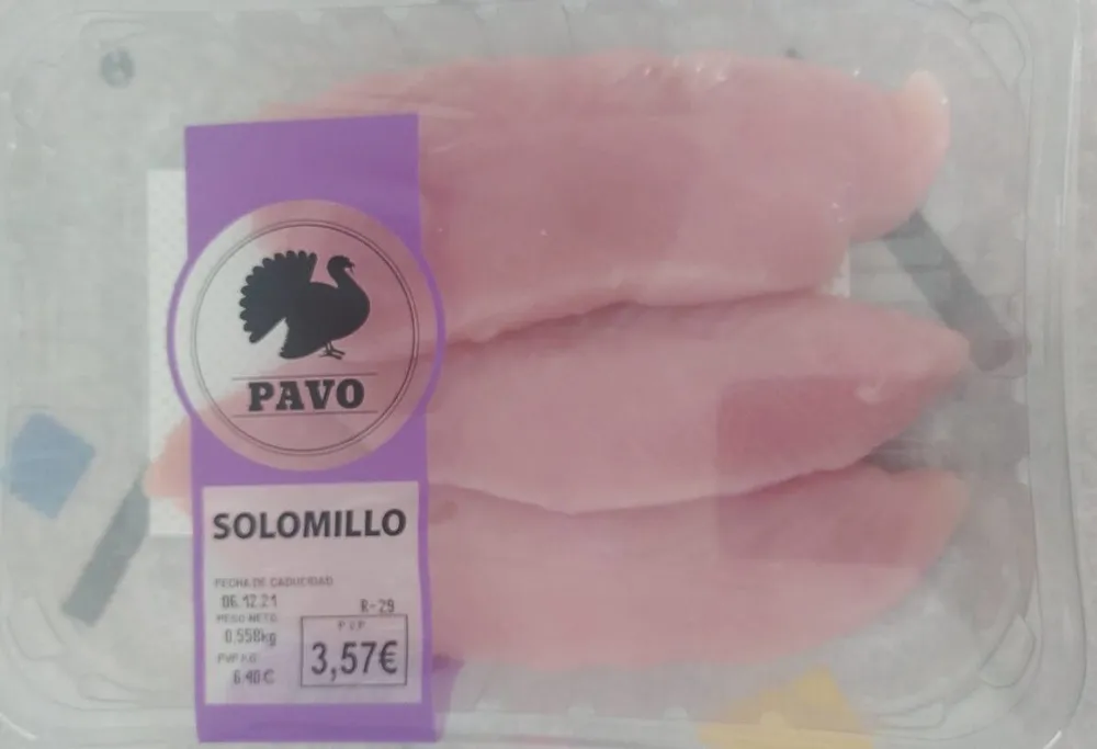 Pavo solomillo