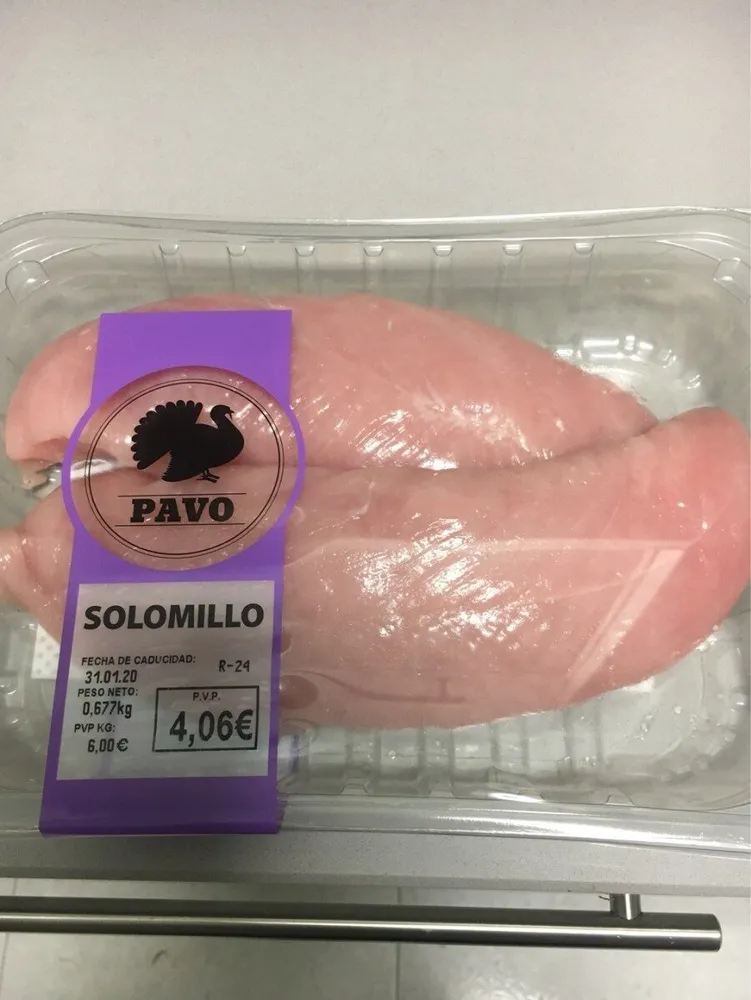 Pavo. Solomillo