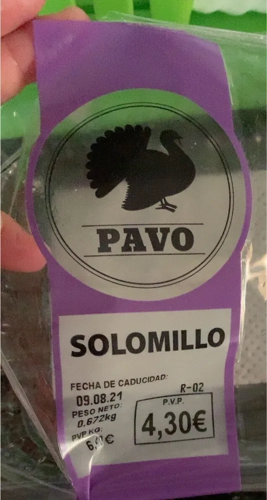 Solomillo de pavo