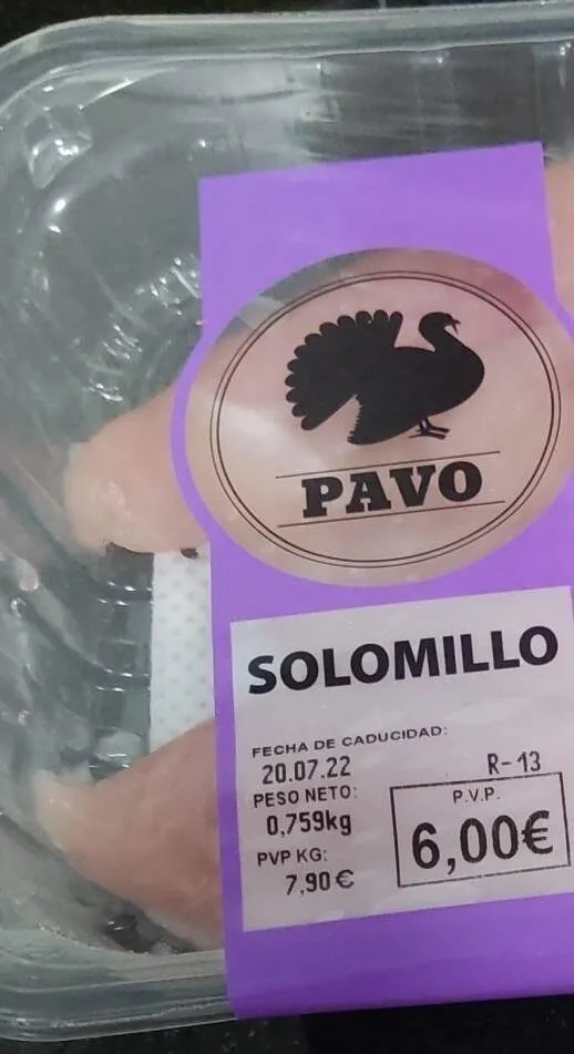 Solomillo de pavo