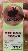 Medio Conejo Troceado