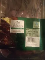 Sliced lamb liver
