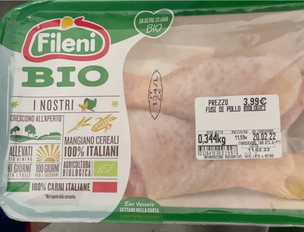 FUSI DI POLLO BIOLOGICI