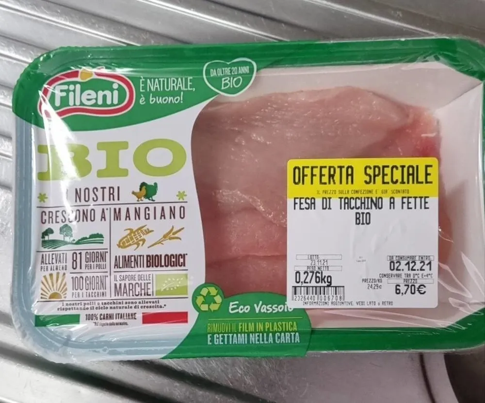 Fesa di Tacchino a fette Bio