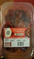 Salat Wokstreifen Rindfleisch