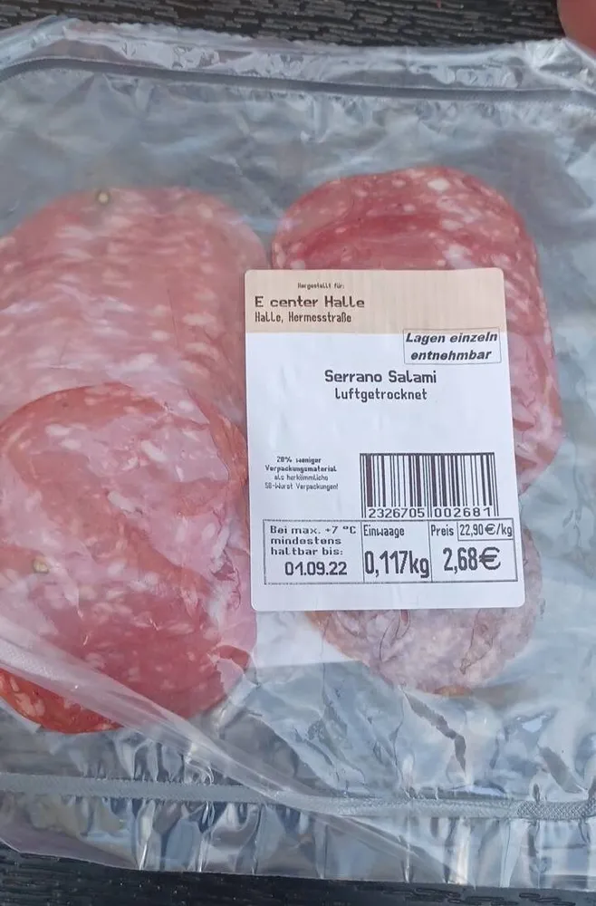 Serrano Salami hallo mutti