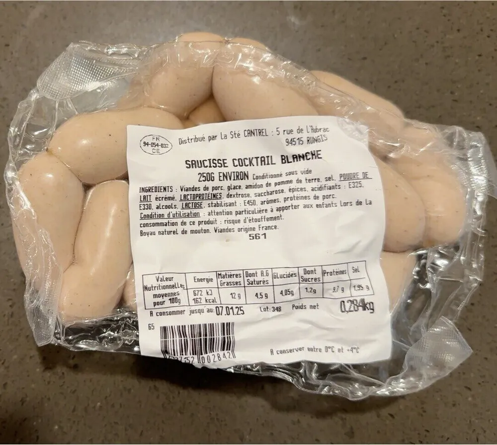 SAUCISSE COCKTAIL BLANCHE