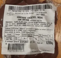 Saucisse cocktail noire