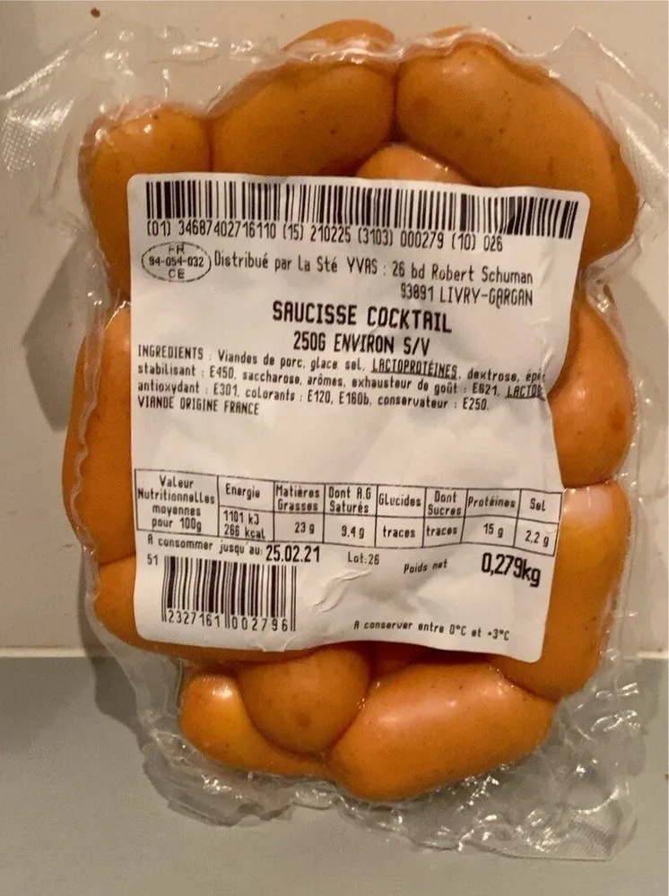 Saucisses cocktail