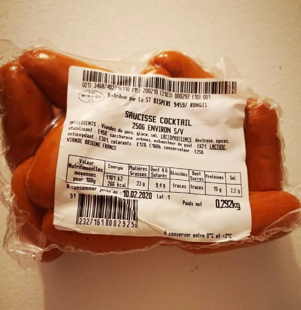 Saucisse cocktail