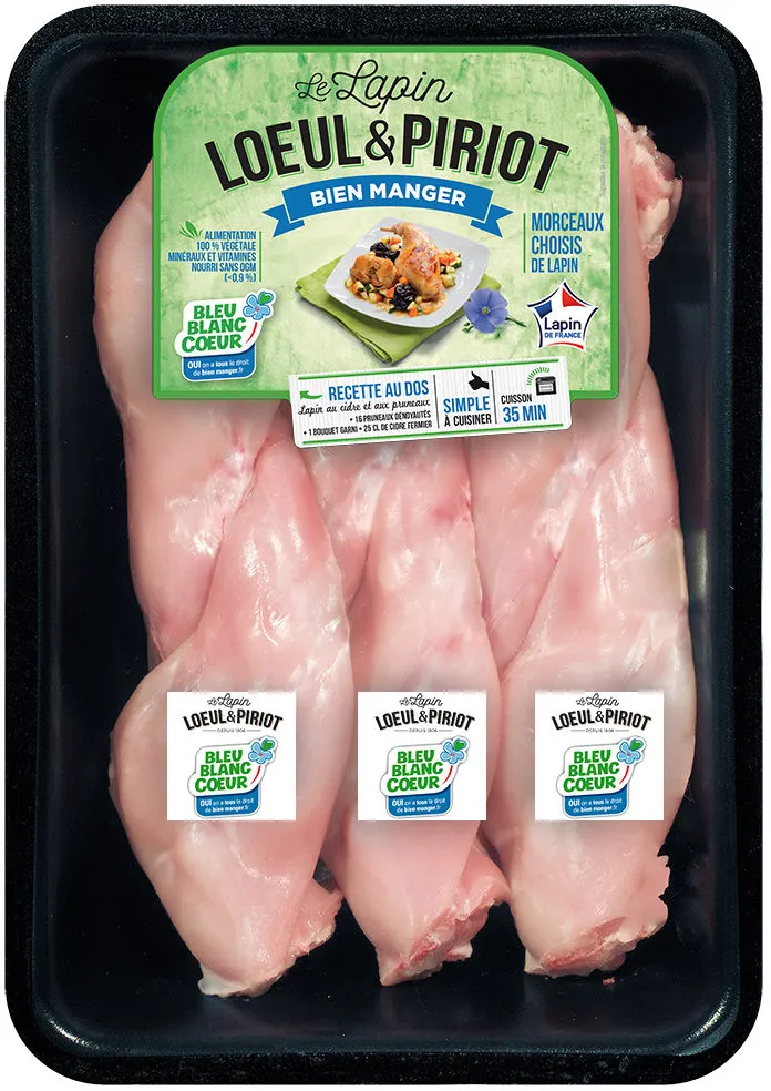 6 Cuisses de lapin Bleu-Blanc-Cœur