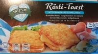Rösti-Toast mit Schinken und Schmelzkäse