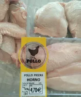 Pollo piezas horno