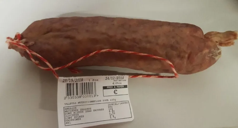 Saucisson au piment d'espelette
