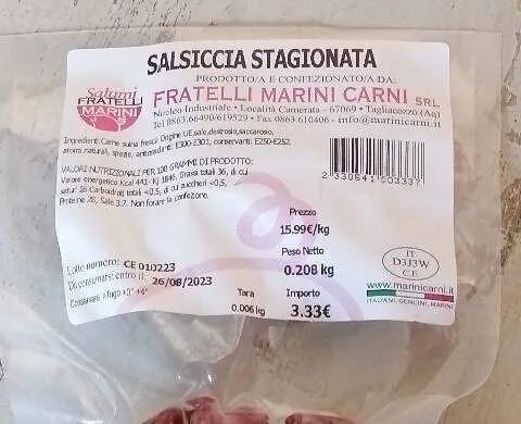 Salsiccia stagionata