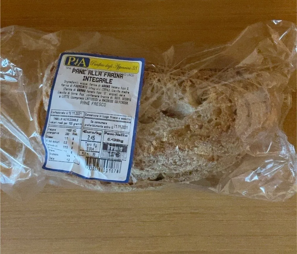 Pane alla farina integrale