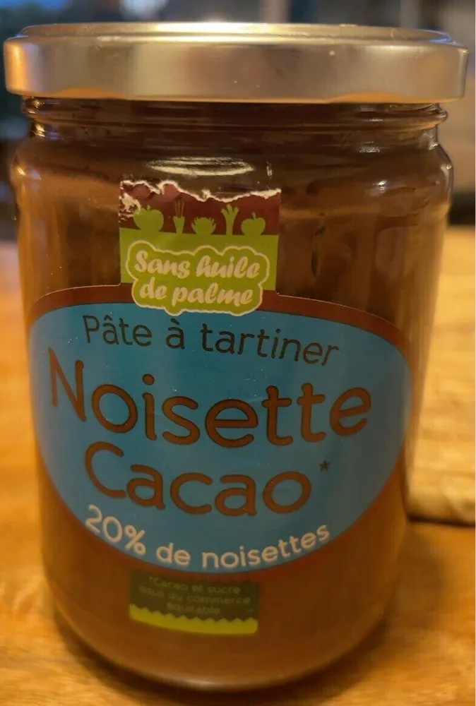 Pate à tartiner noisette cacao